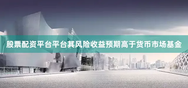 股票配资平台平台其风险收益预期高于货币市场基金